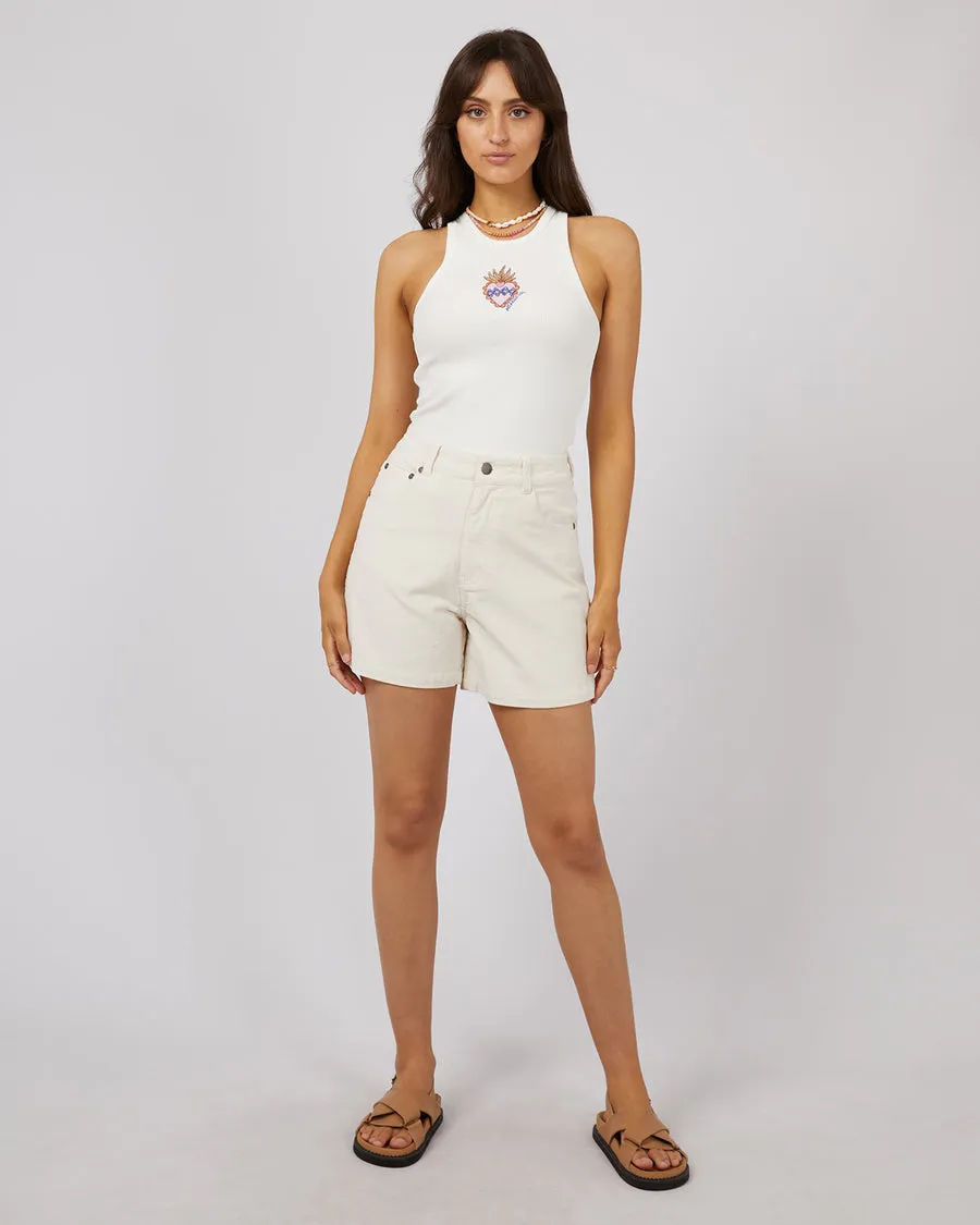 All About Eve Kleidung Daria Rippen Baby-Top | Vintage Weiß