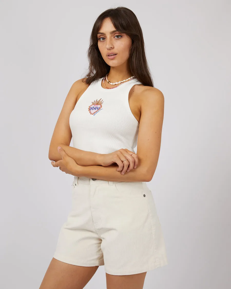 All About Eve Kleidung Daria Rippen Baby-Top | Vintage Weiß