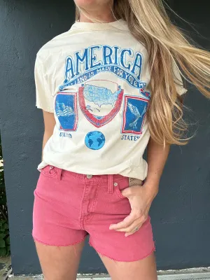 Amerika Patch Secondhand T-Shirt