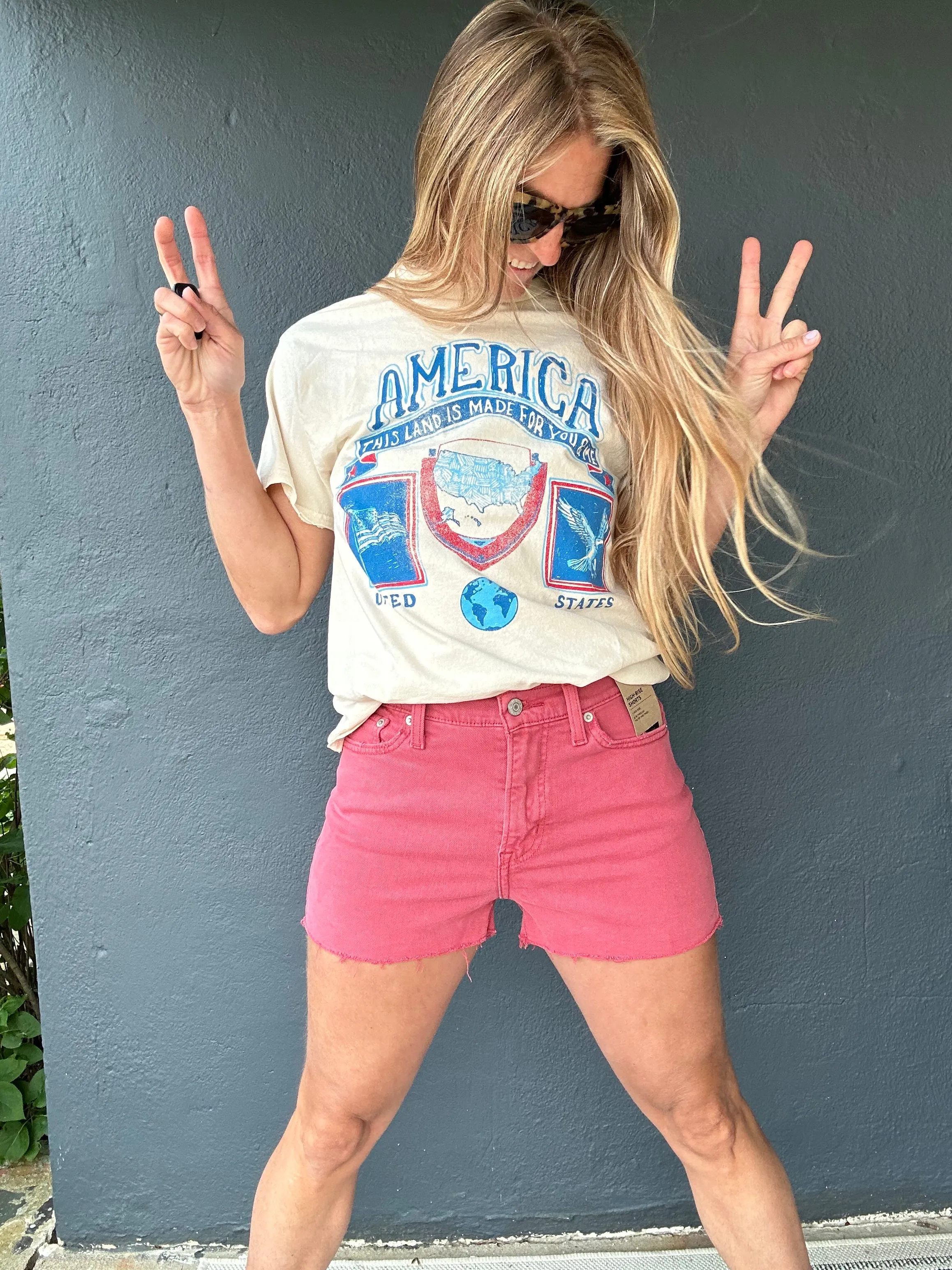 Amerika Patch Secondhand T-Shirt