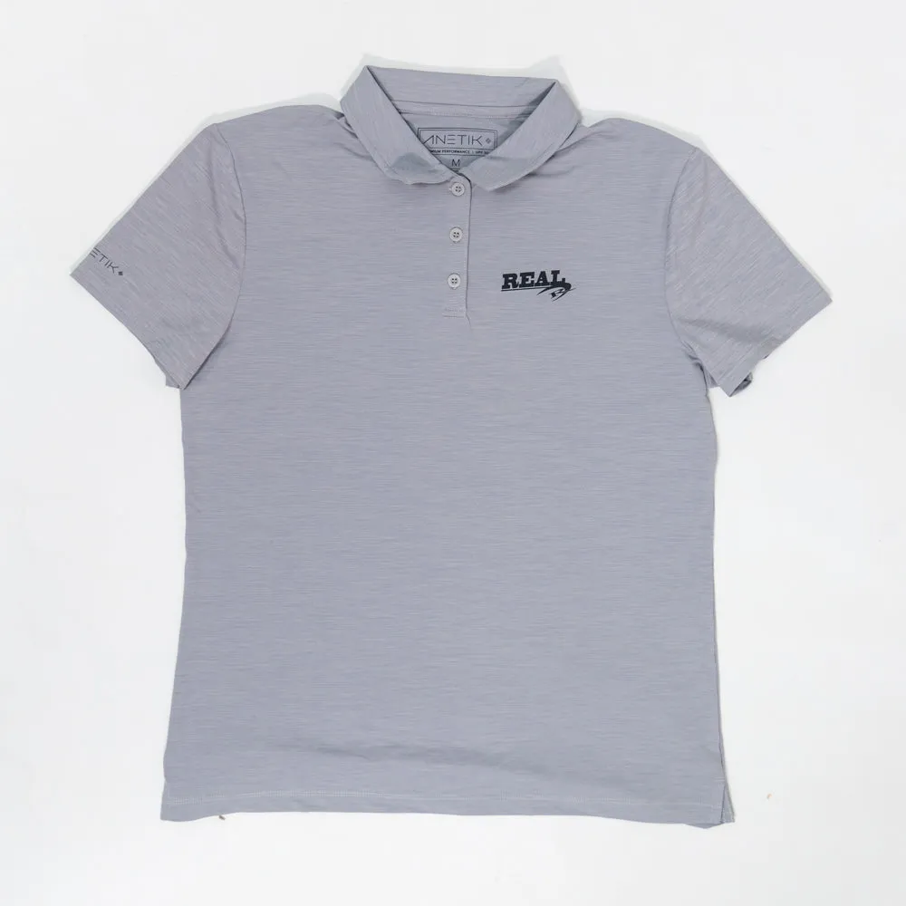 Anetik Wmn's Breeze Tech Polo-Shirt - Geheizte Legierung