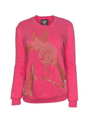 Any Old Iron Pink Pferdekopf-Sweatshirt