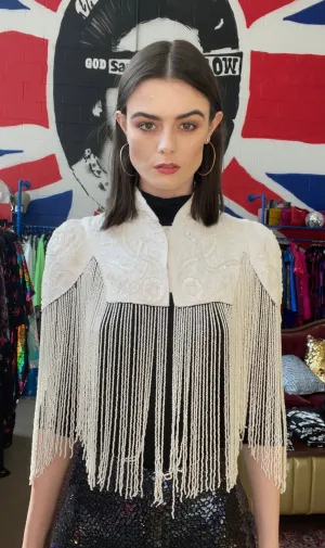 Any Old Iron Weißes Vintage Shrug