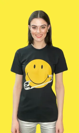 Any Old Iron x Smiley Durchstochenes T-Shirt