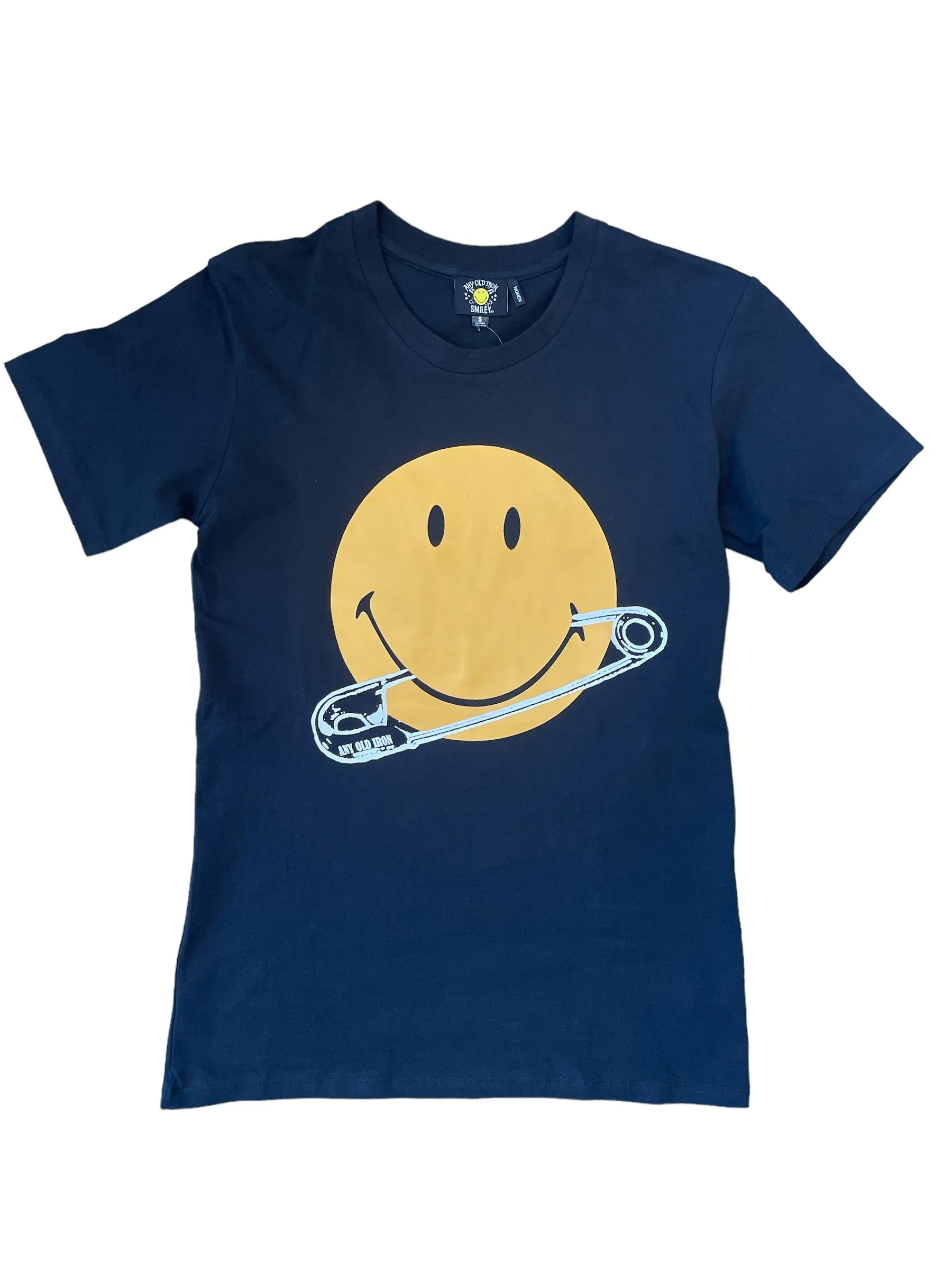 Any Old Iron x Smiley Durchstochenes T-Shirt