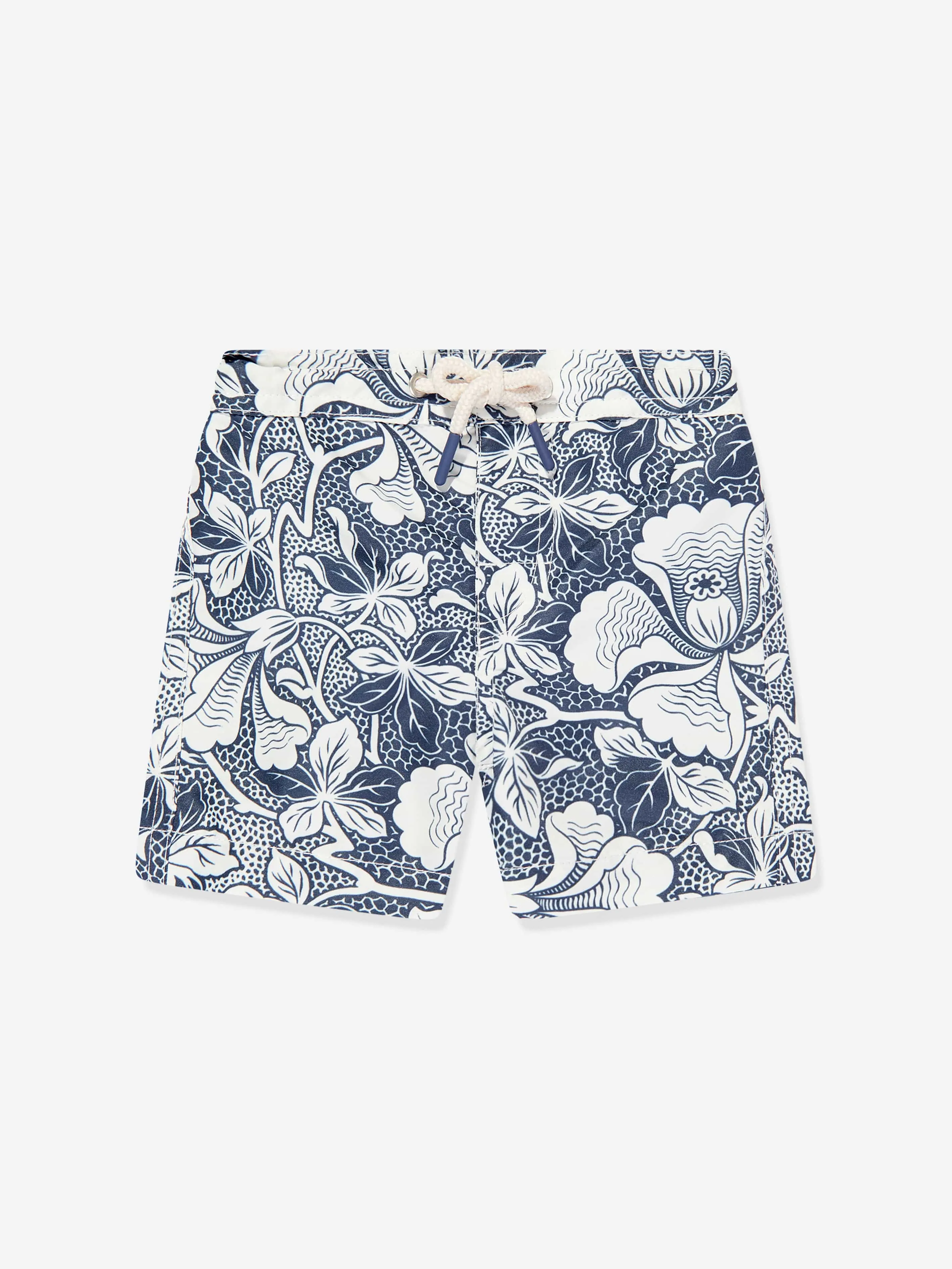 Blaue Blumen-Badeshorts für Babyjungen