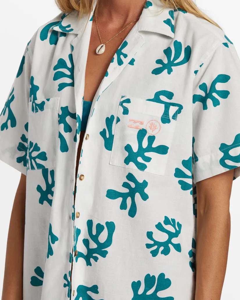 Billabong Campy Coral Shirt-Salzkristall