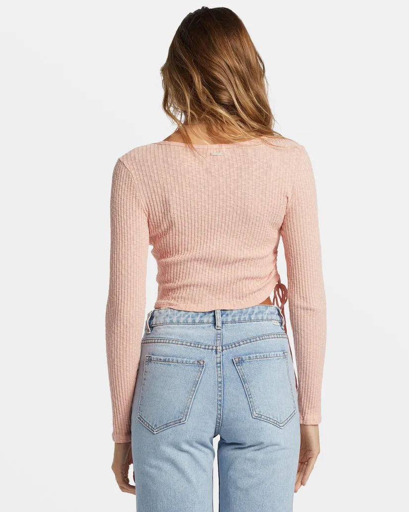 Billabong Its A Vibe Langarm-Shirt - Staubiger Pfirsich