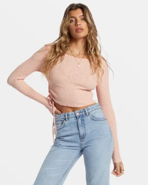 Billabong Its A Vibe Langarm-Shirt - Staubiger Pfirsich