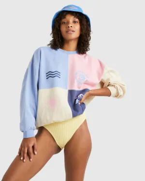 Billabong Later Days Kendall Crew Sweatshirt-Staubiges Rosa