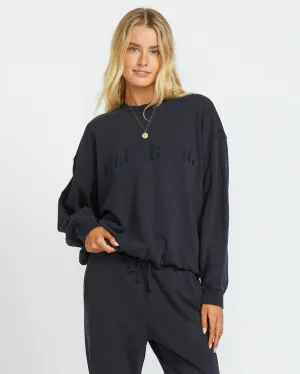 Billabong So Typisches Kendal Crew Sweatshirt-Schwarz Kiesel