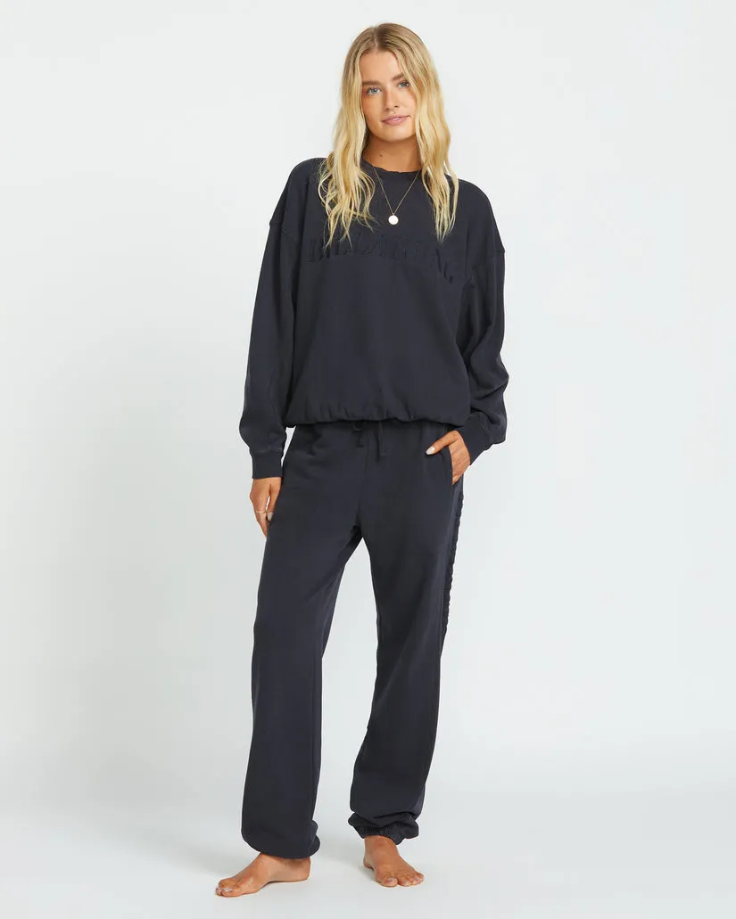 Billabong So Typisches Kendal Crew Sweatshirt-Schwarz Kiesel
