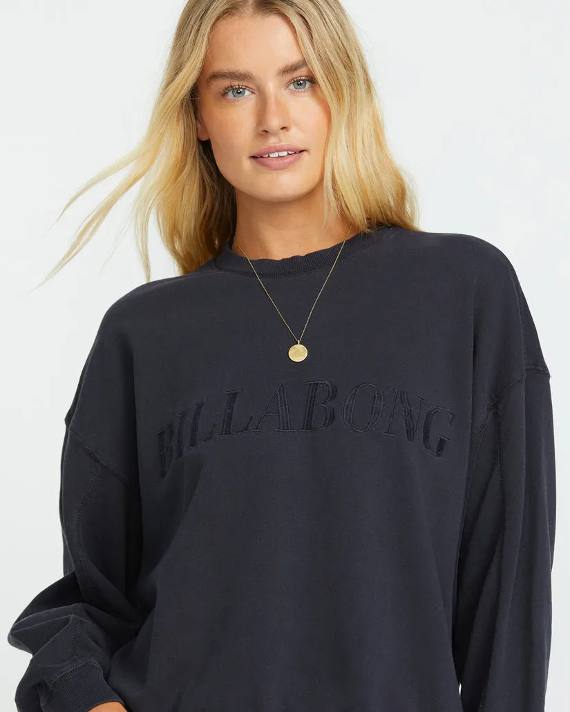 Billabong So Typisches Kendal Crew Sweatshirt-Schwarz Kiesel