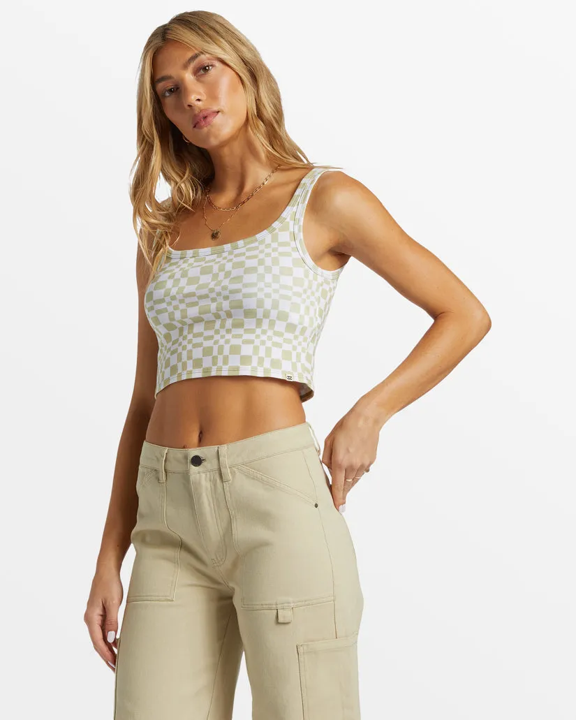 Billabong Sonnengöttin Bedrucktes Tanktop-Hell Avocado