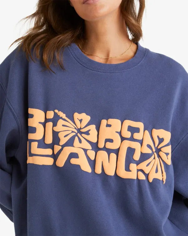 Billabong Tiki Vibes Kendall Crew Sweatshirt - Blau Surf