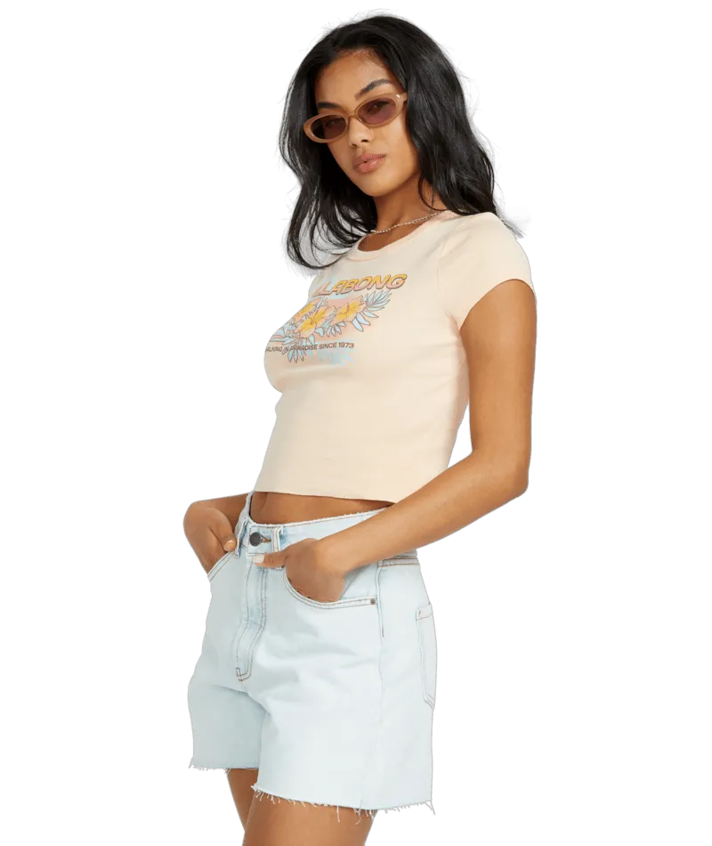 Billabong When The Night T-Shirt - Sanftes Pfirsich