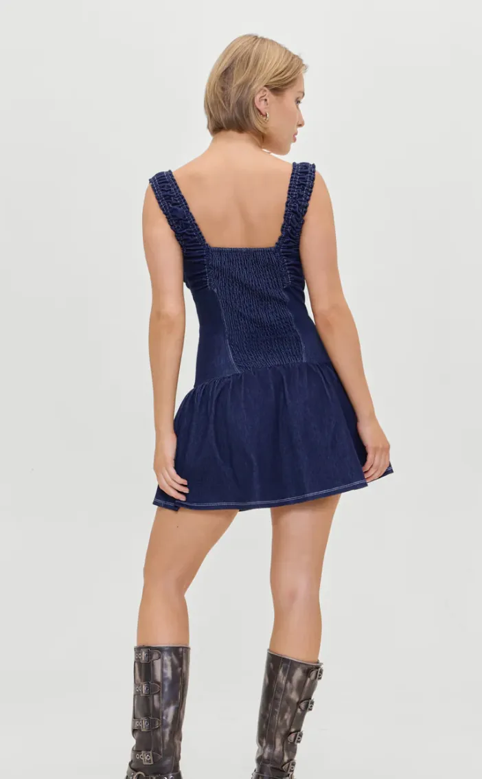 Blaues oder schwarzes Christa-Minikleid von Frankie's Bikinis
