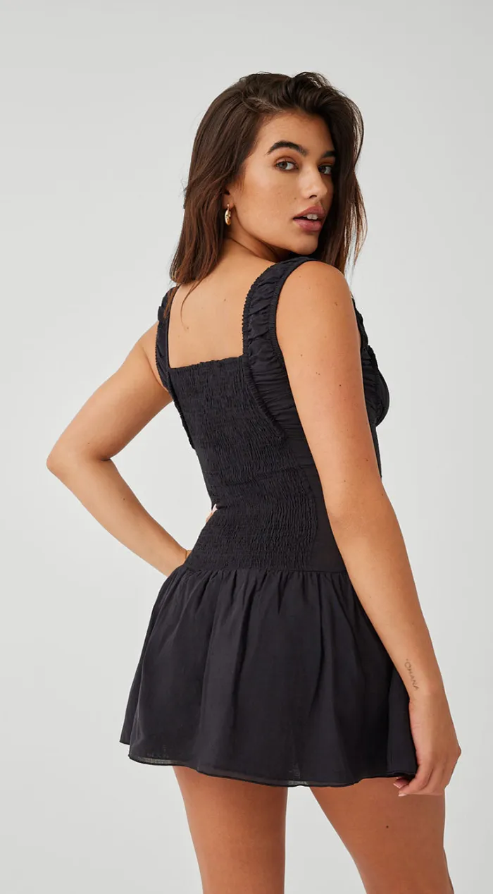 Blaues oder schwarzes Christa-Minikleid von Frankie's Bikinis