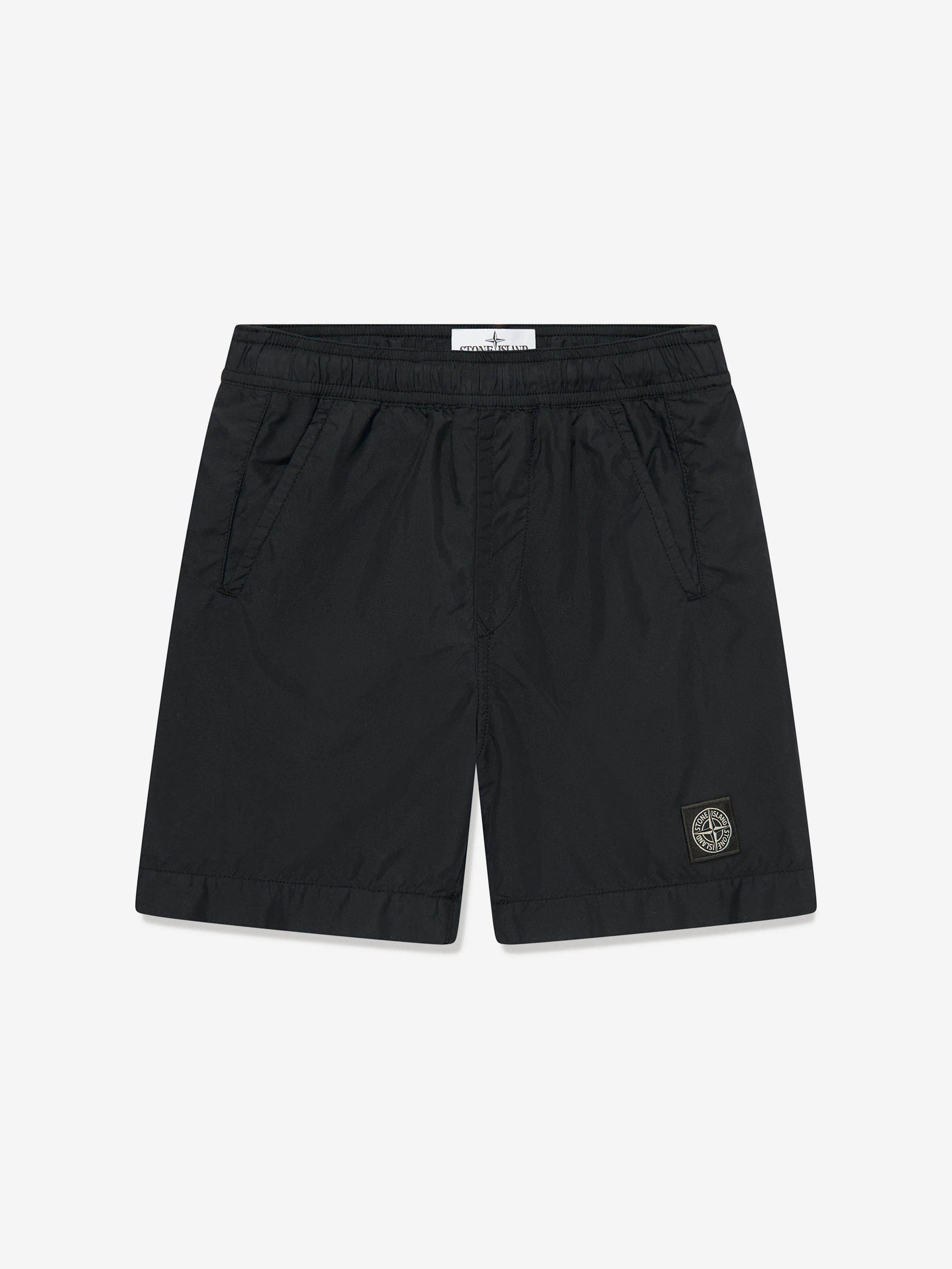 Boys Compass Logo Badeshorts in Schwarz