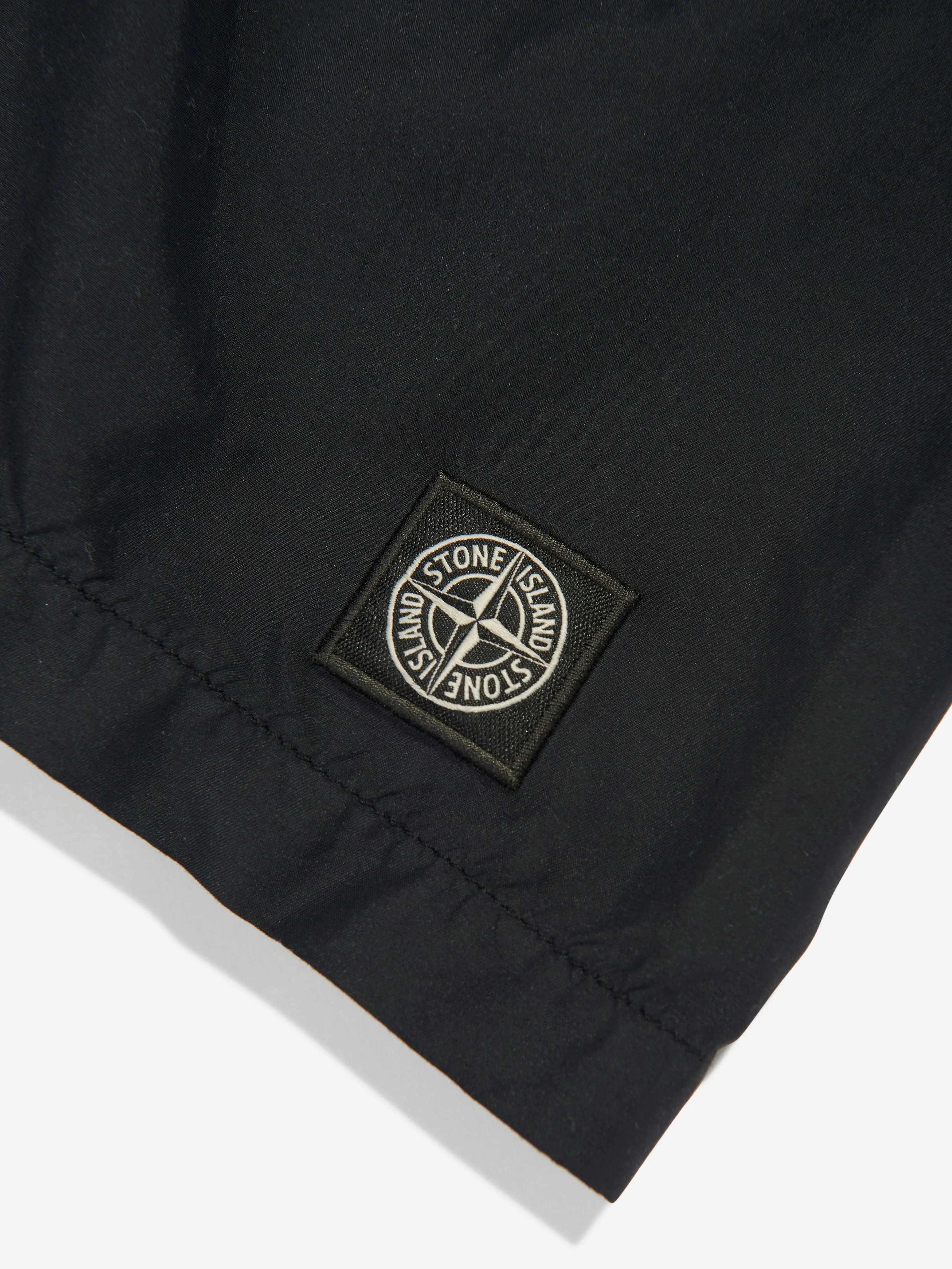 Boys Compass Logo Badeshorts in Schwarz