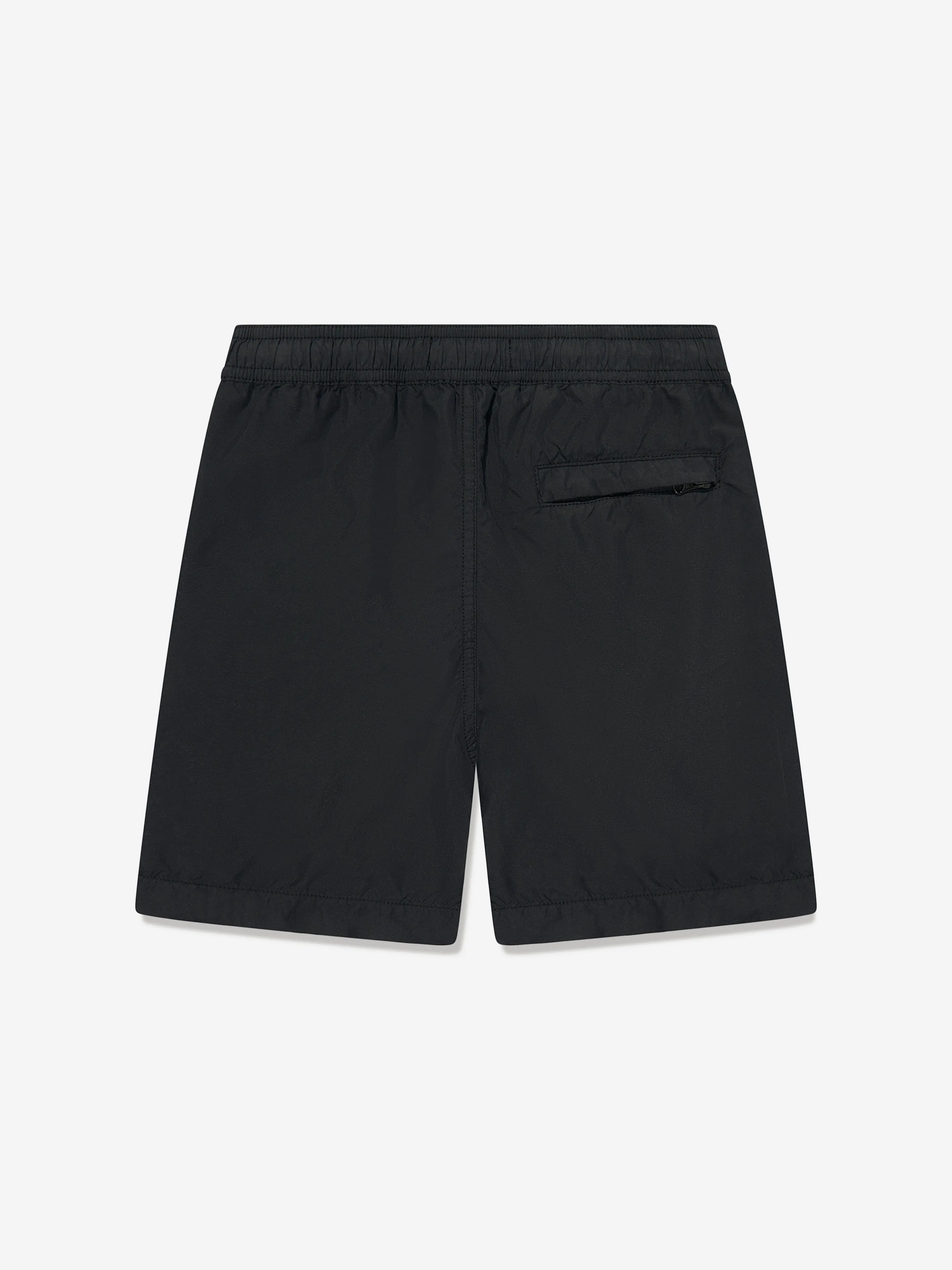 Boys Compass Logo Badeshorts in Schwarz
