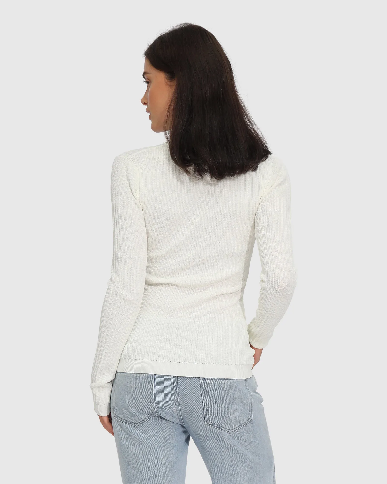 Brooklyn Rollkragenpullover - Elfenbein