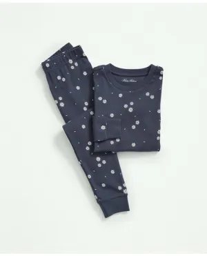 Brooks Brothers Kinder Baumwoll-Pyjama-Set mit Druck Marineblau Brooks Brothers