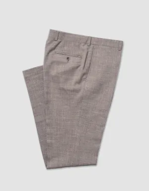 BRAUNE CRASH-LEINENHOSE - KLASSISCHE PASSFORM