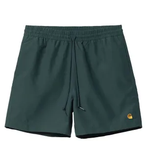 Carhartt WIP Chase Badehose Botanik / Gold