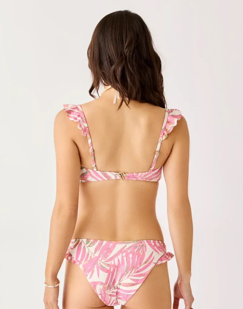 CARVE DESIGN Bikini-Oberteil mit Rüschen - Pink Oasis