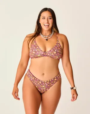 CARVE DESIGNS Sanitas umkehrbare Bikini-Unterhose - Garten/Nirvana
