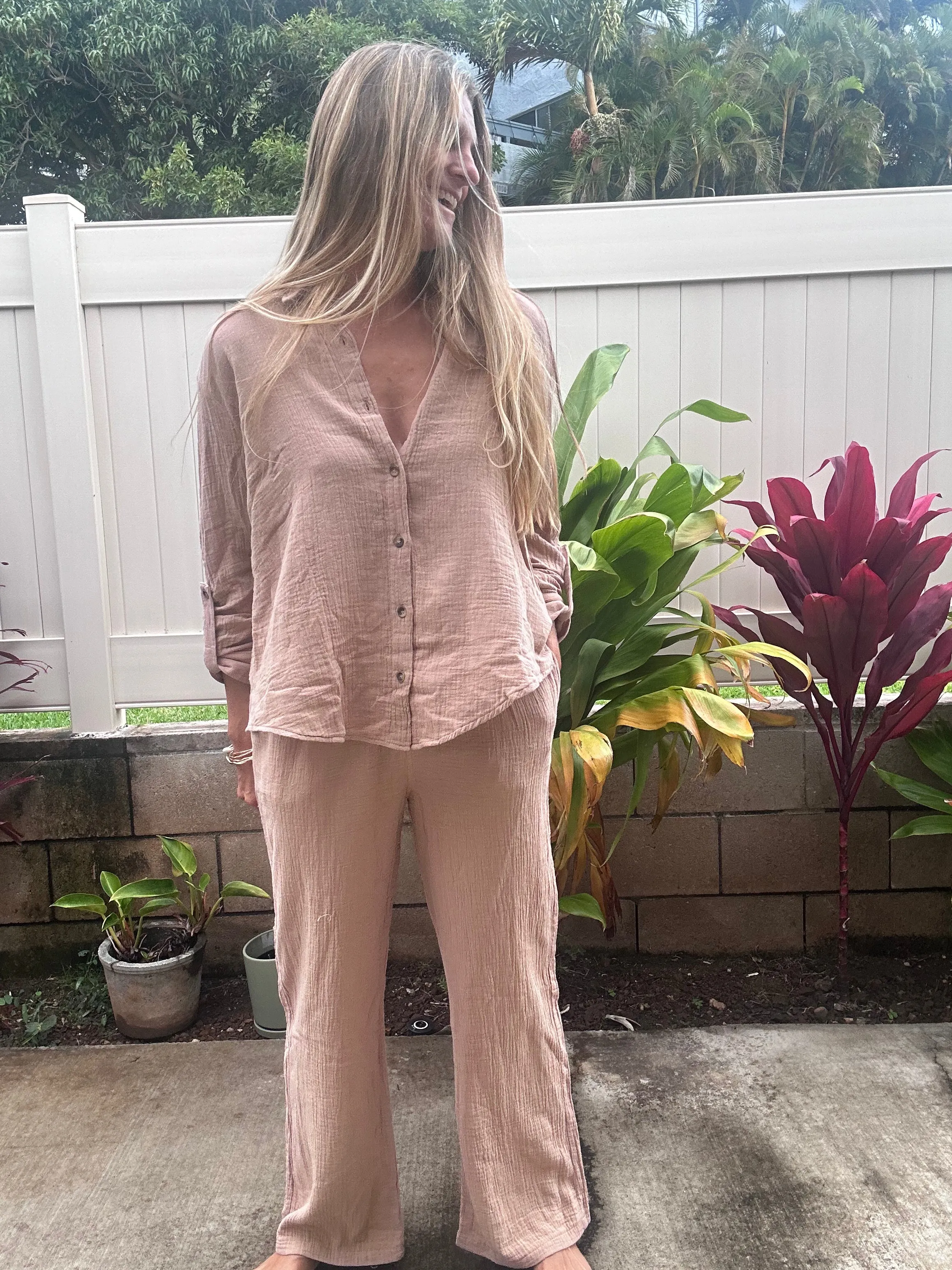 Coconut Grove Crinkle-Gaze-Hose