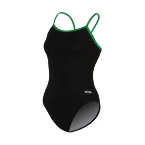 Dolfin Chloroban Varsity Einfarbiger String-Back Badeanzug