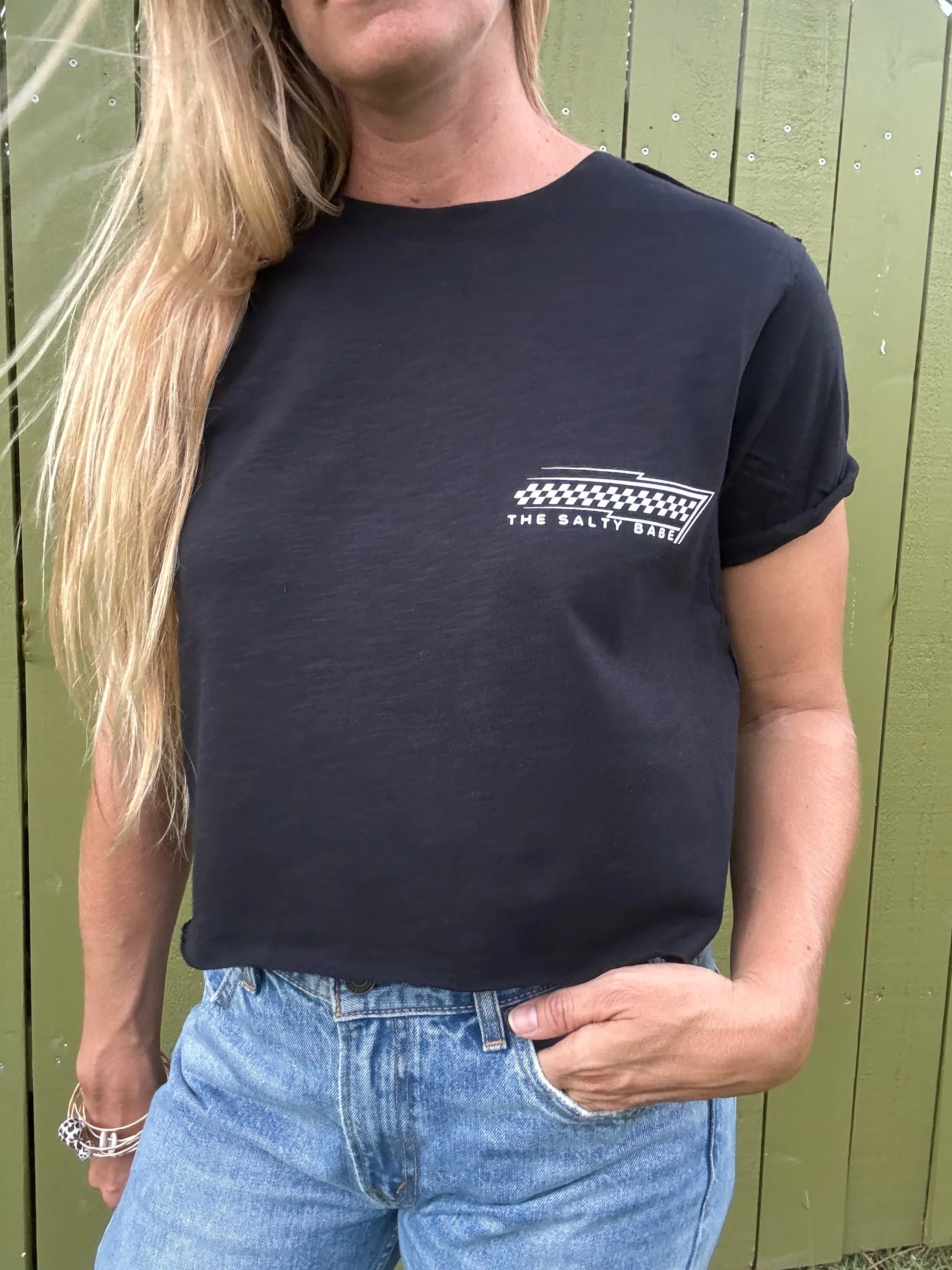 East Coast, East Side T-Shirt im Crop-Look