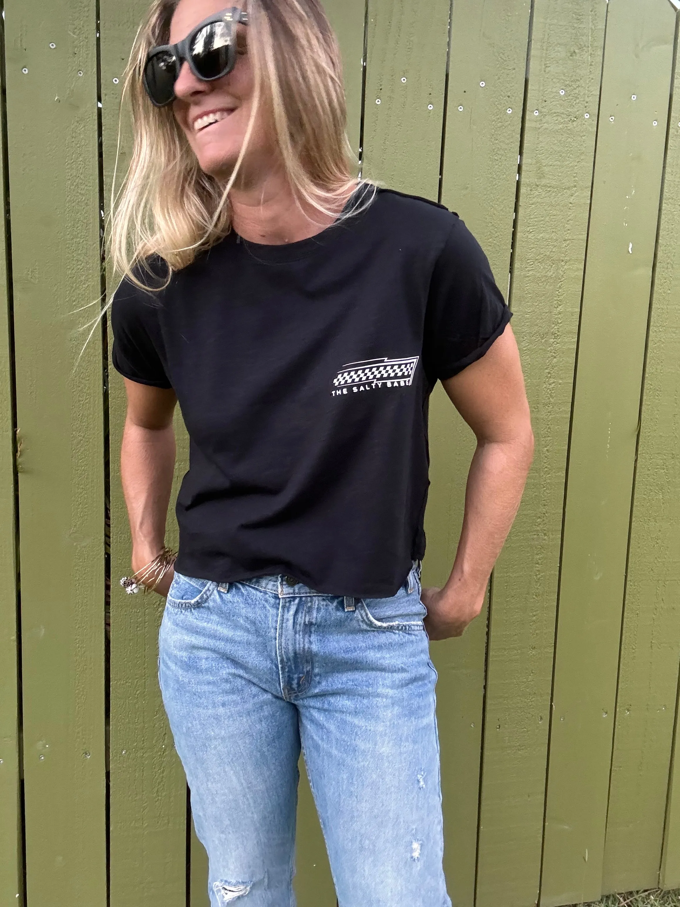 East Coast, East Side T-Shirt im Crop-Look