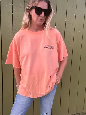 East Coast, East Side Übergröße T-Shirt - Creamsicle
