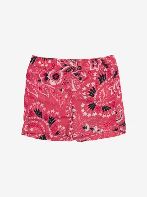Etro Boys Floral Paisley Badehose in Pink