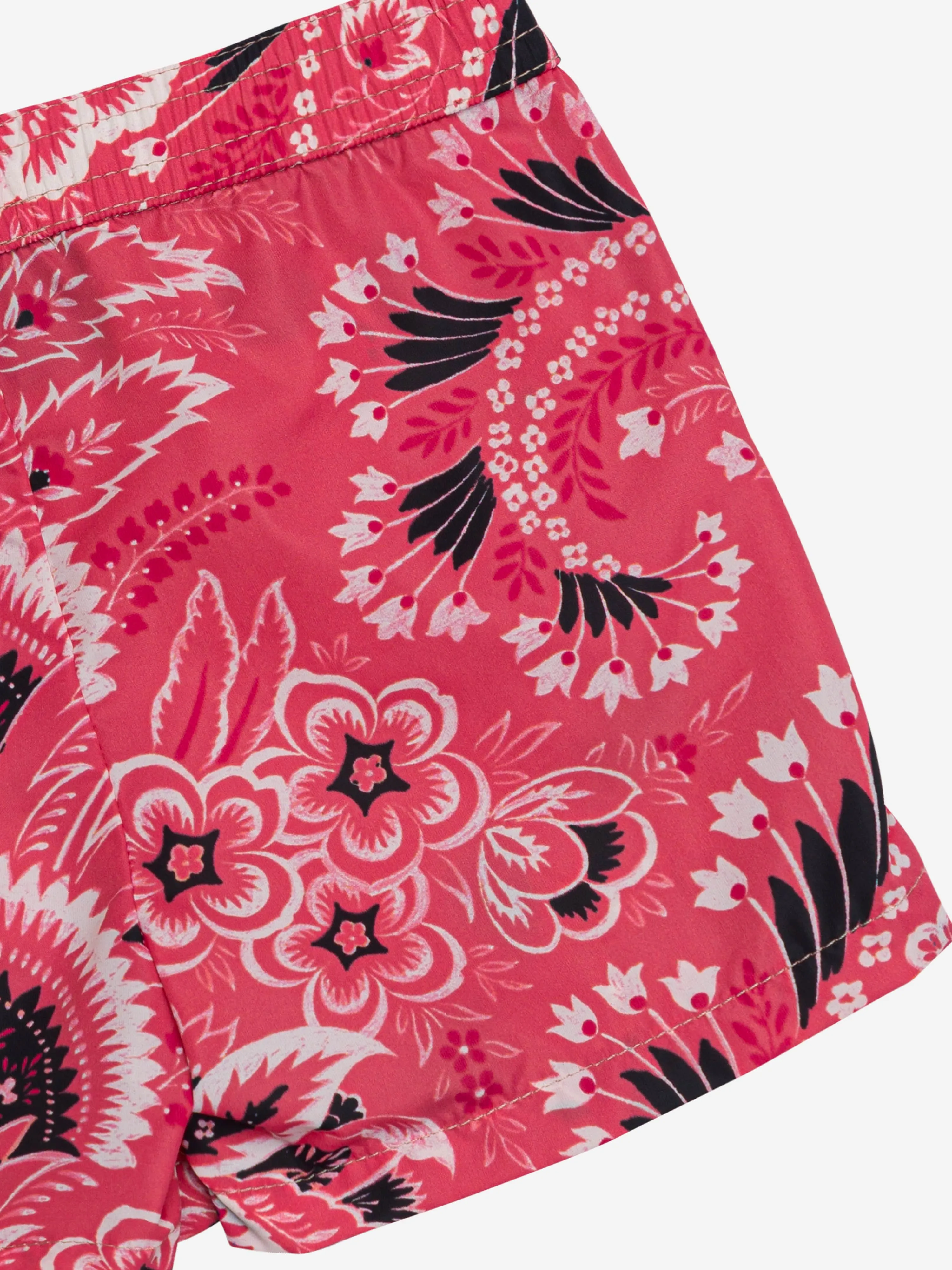 Etro Boys Floral Paisley Badehose in Pink