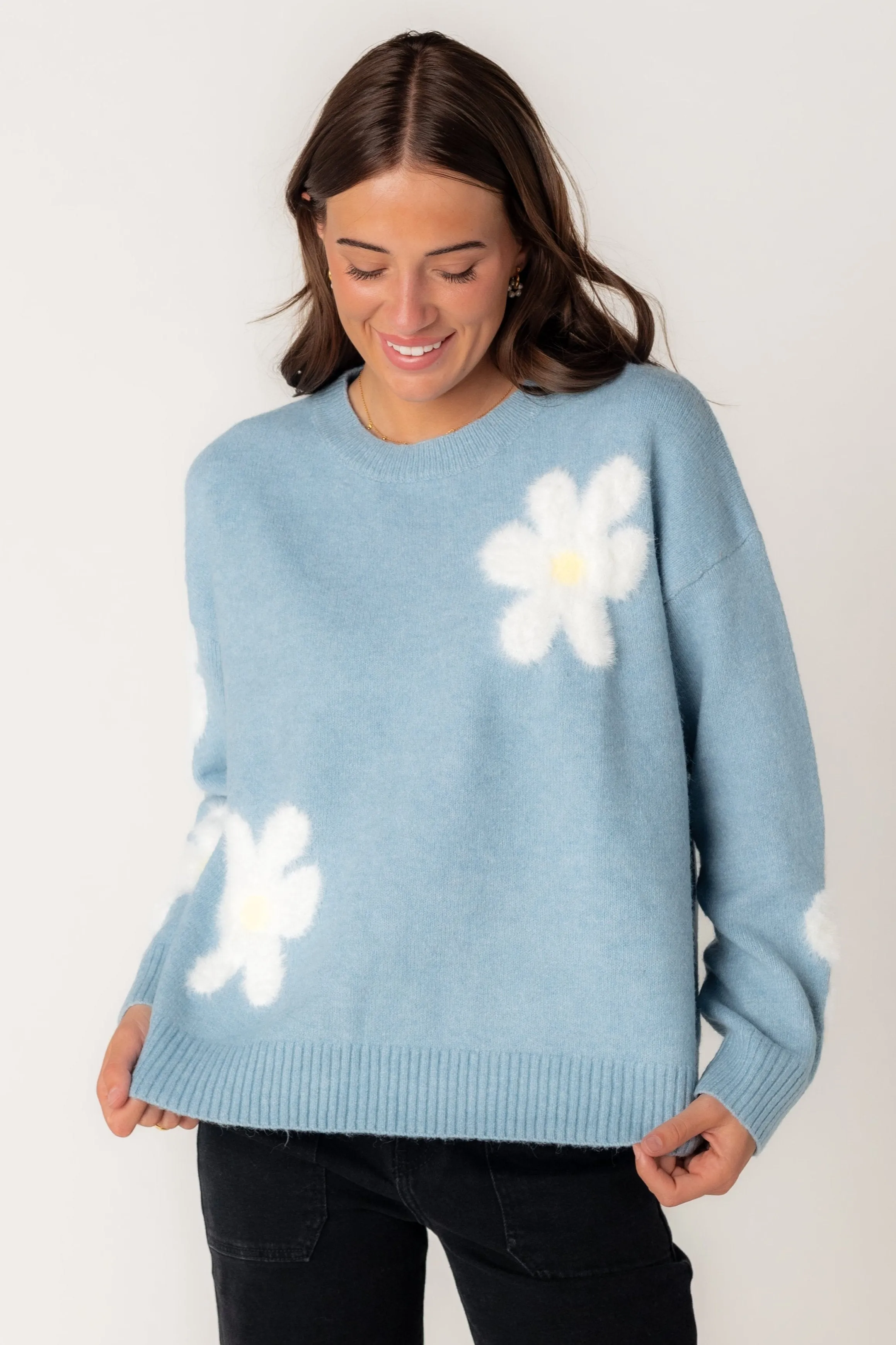 Fanfare Blumen Pullover