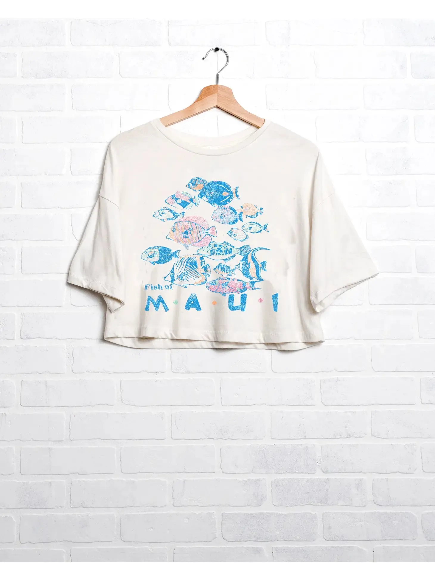 Fish of Maui Cropped T-Shirt
