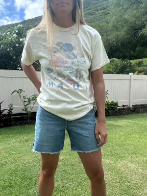 Secondhand T-Shirt mit Fisch von Maui-Motiv