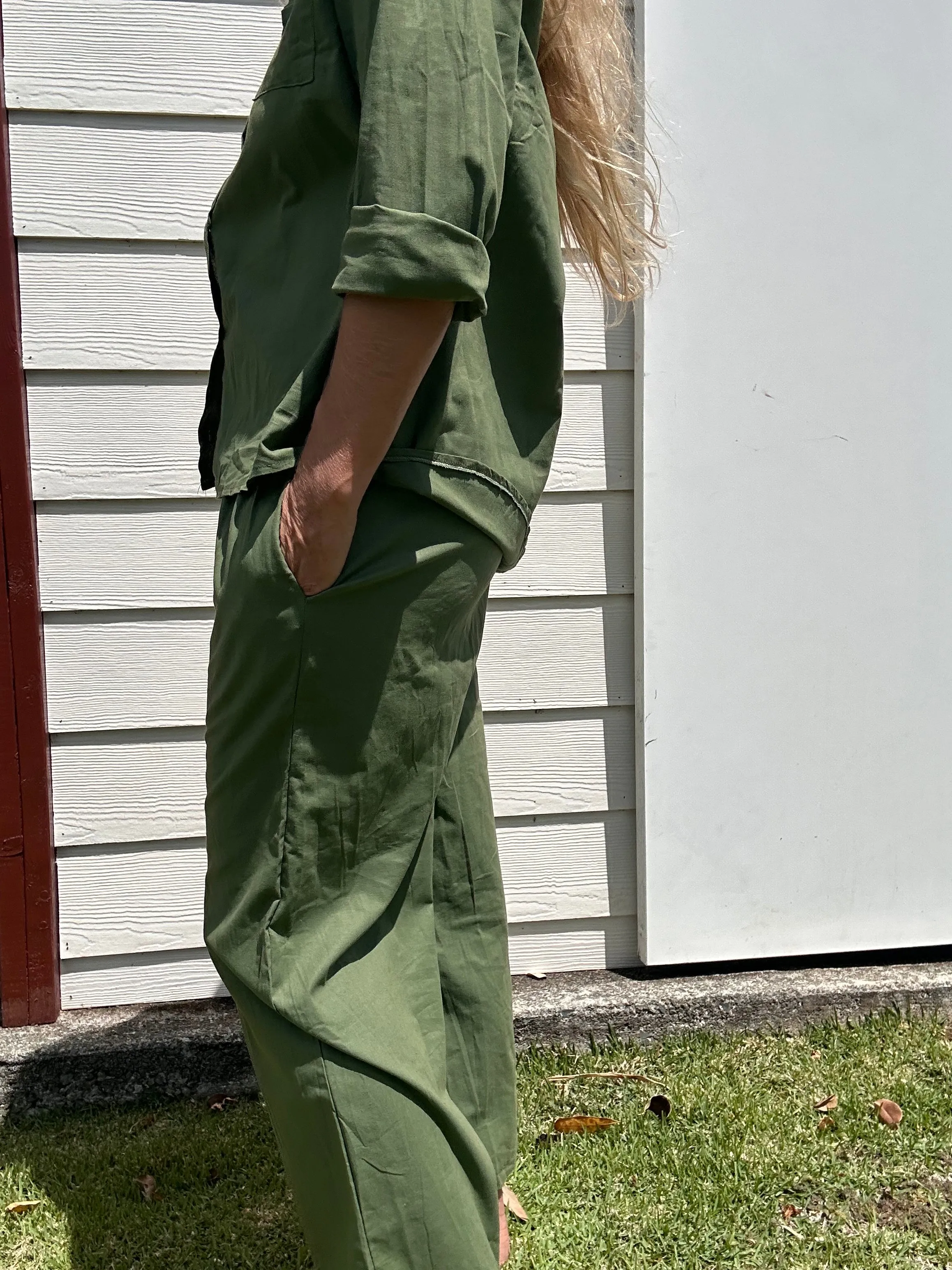 Frei wie ein Vogel Leinenhose