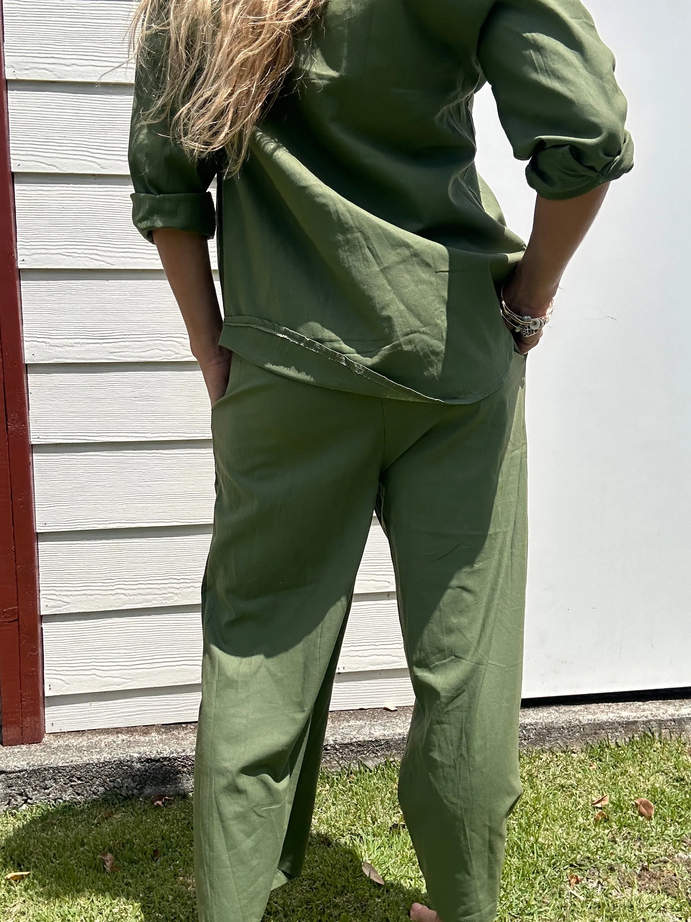 Frei wie ein Vogel Leinenhose