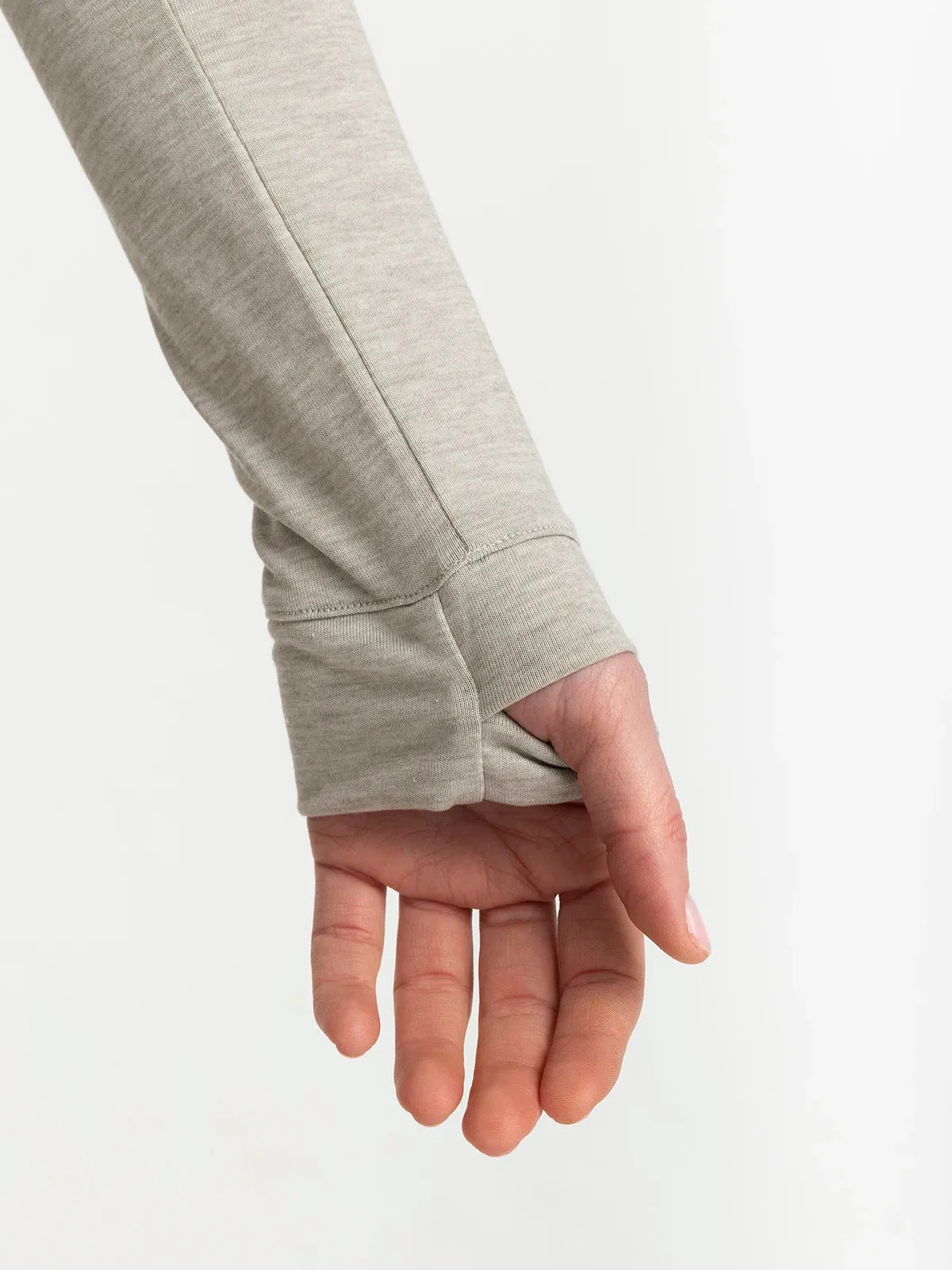 Free Fly Elevate Langarm-Shirt – Heather Sandstone