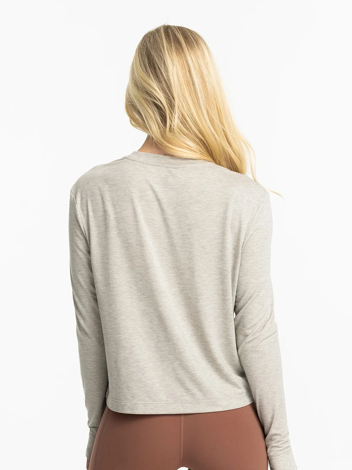 Free Fly Elevate Langarm-Shirt – Heather Sandstone