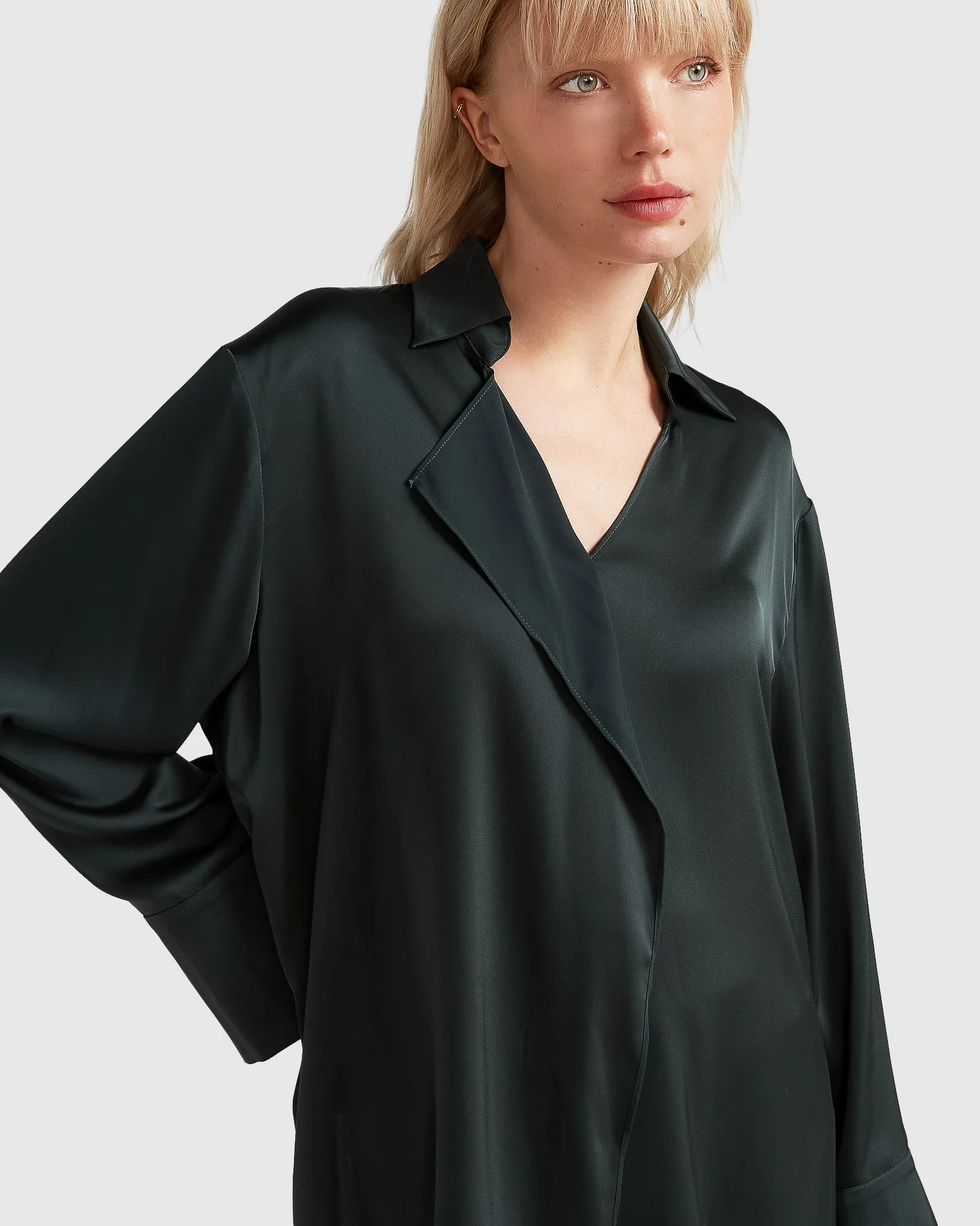 Gemini Wasserfall-Shirt - Dunkelgrün