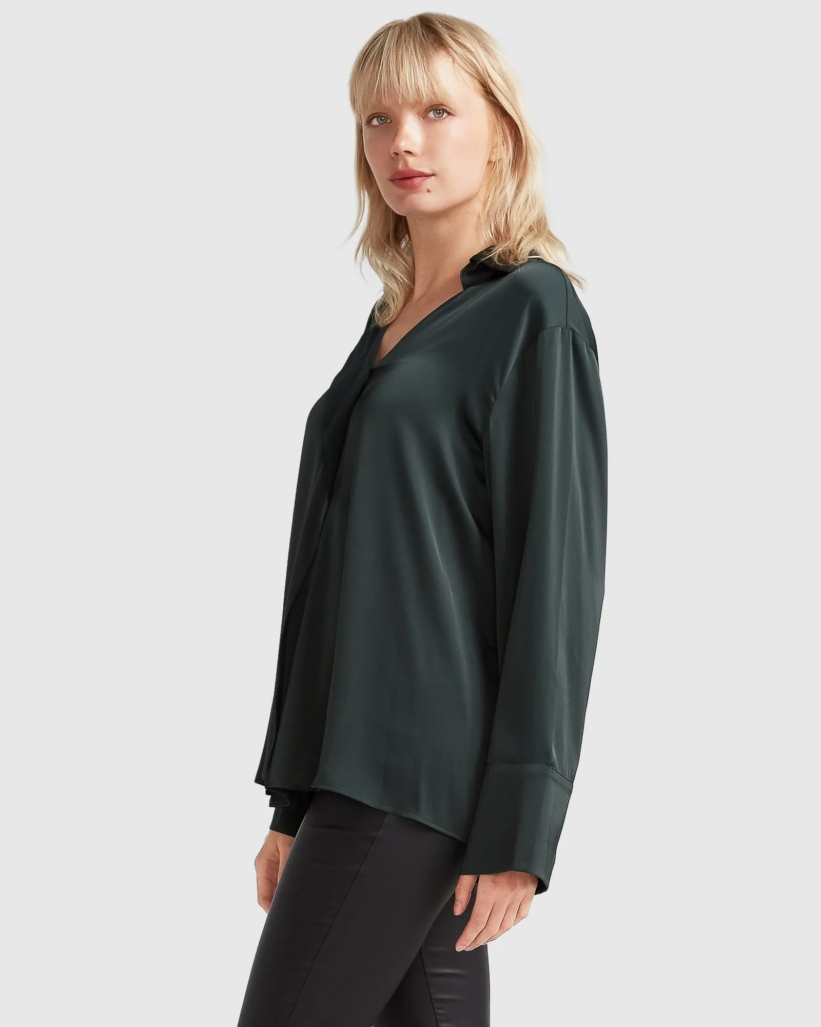 Gemini Wasserfall-Shirt - Dunkelgrün
