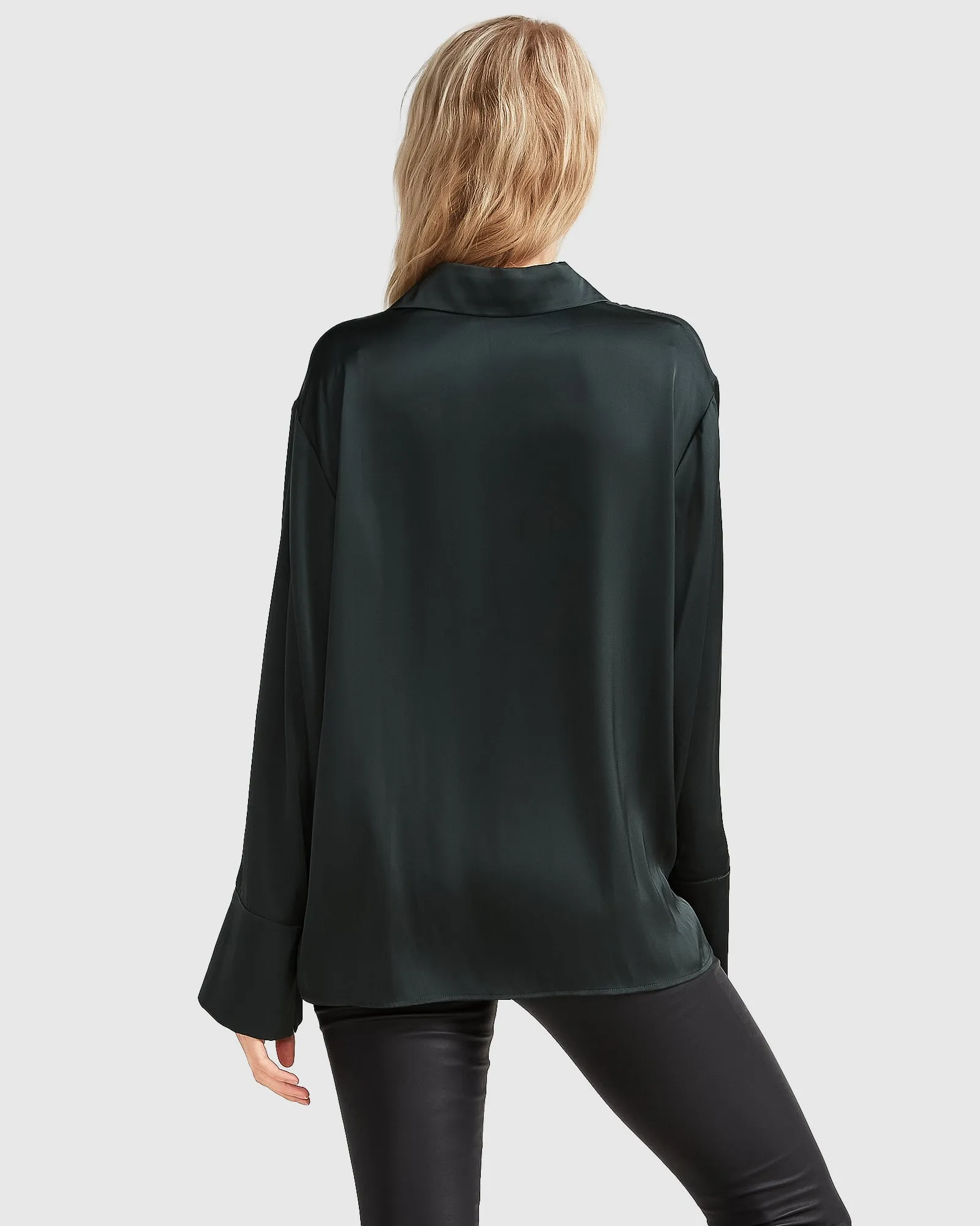 Gemini Wasserfall-Shirt - Dunkelgrün