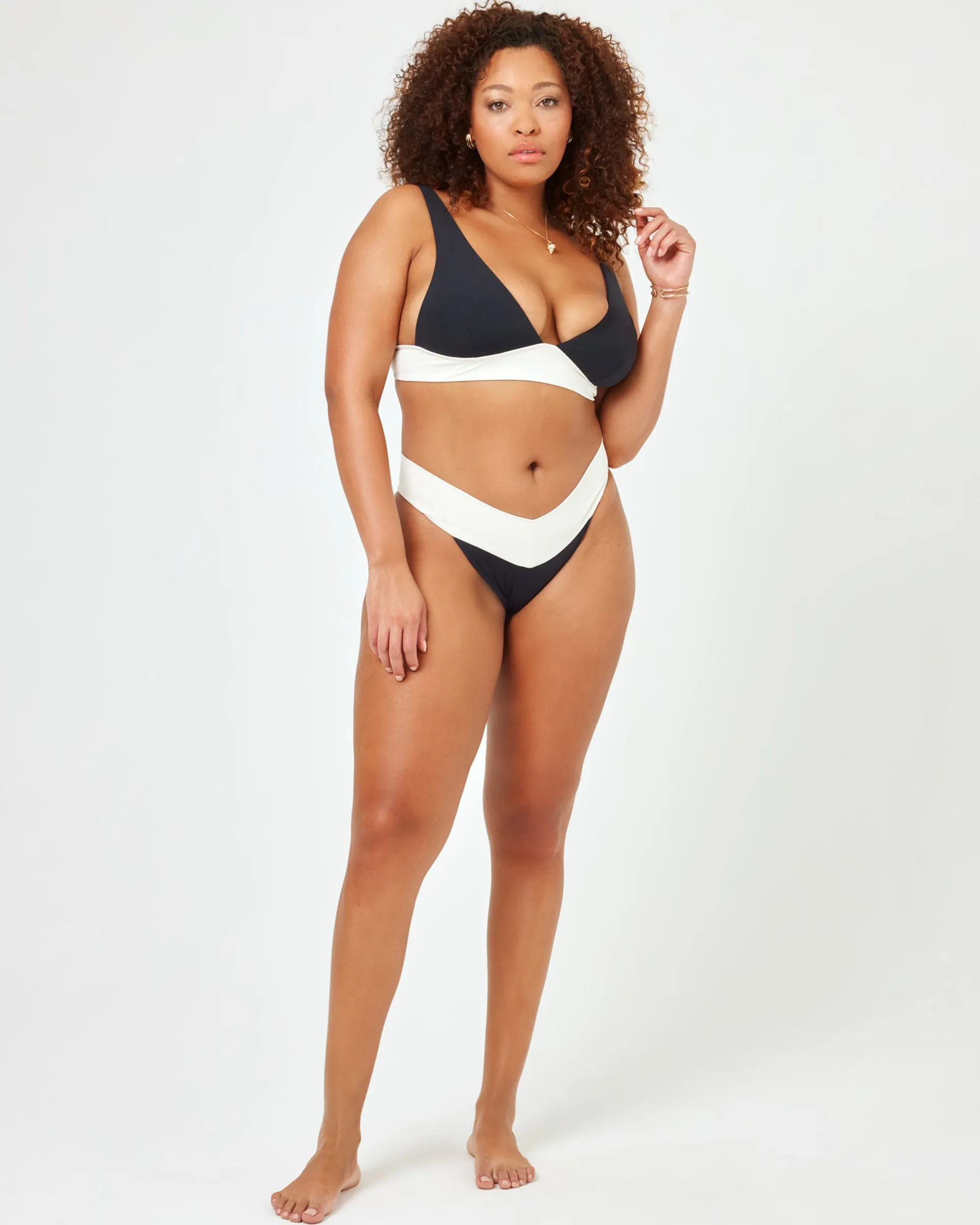 Harley Bikini-Oberteil - Schwarz-Creme