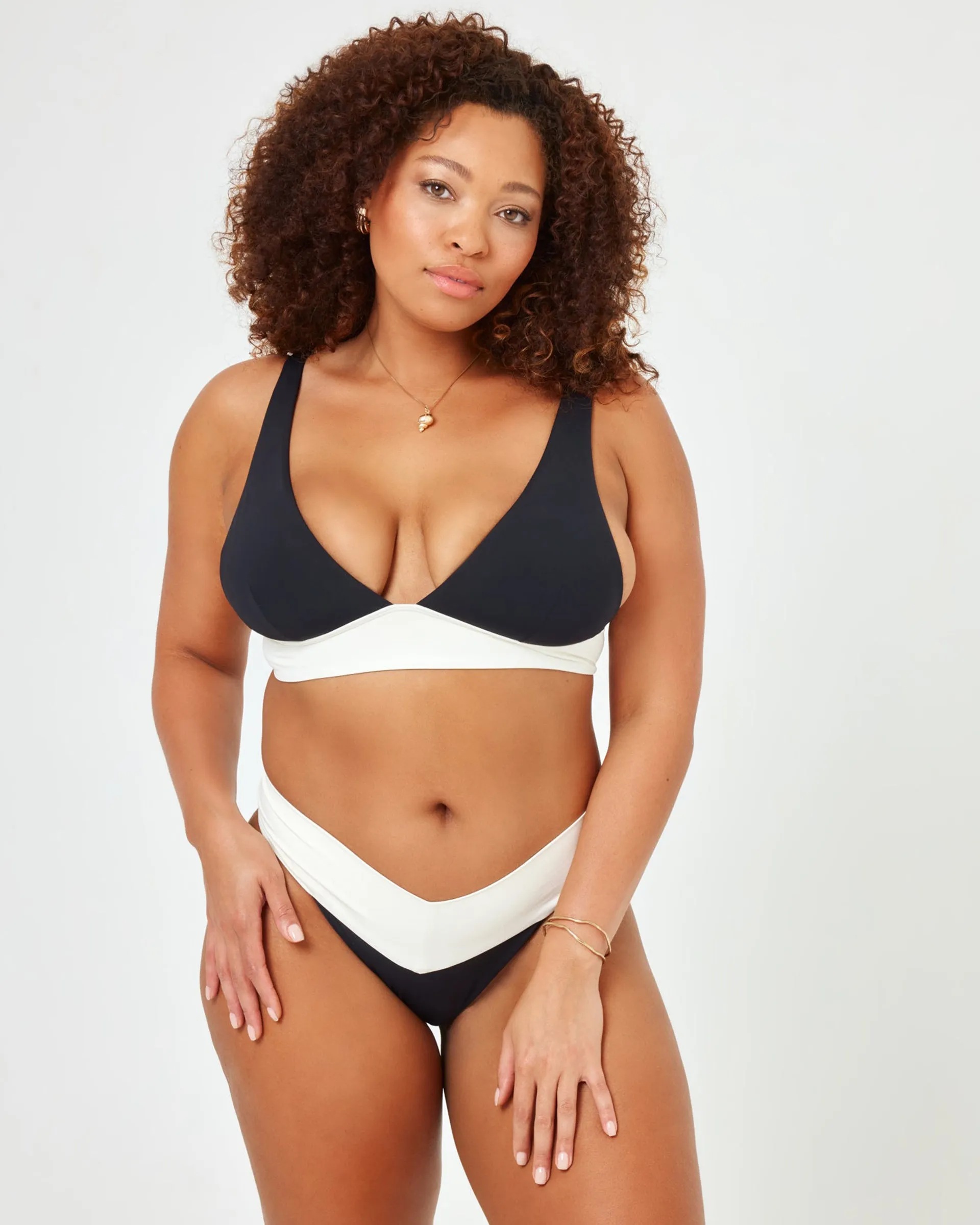 Harley Bikini-Oberteil - Schwarz-Creme